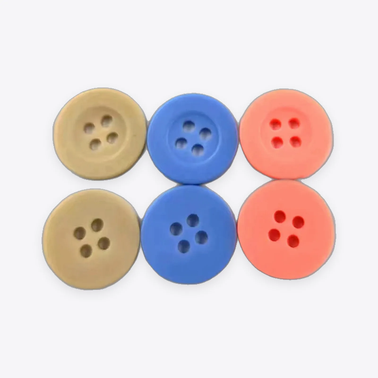 15 mm Colored Round Wide-rim Resin Four-hole Buttons