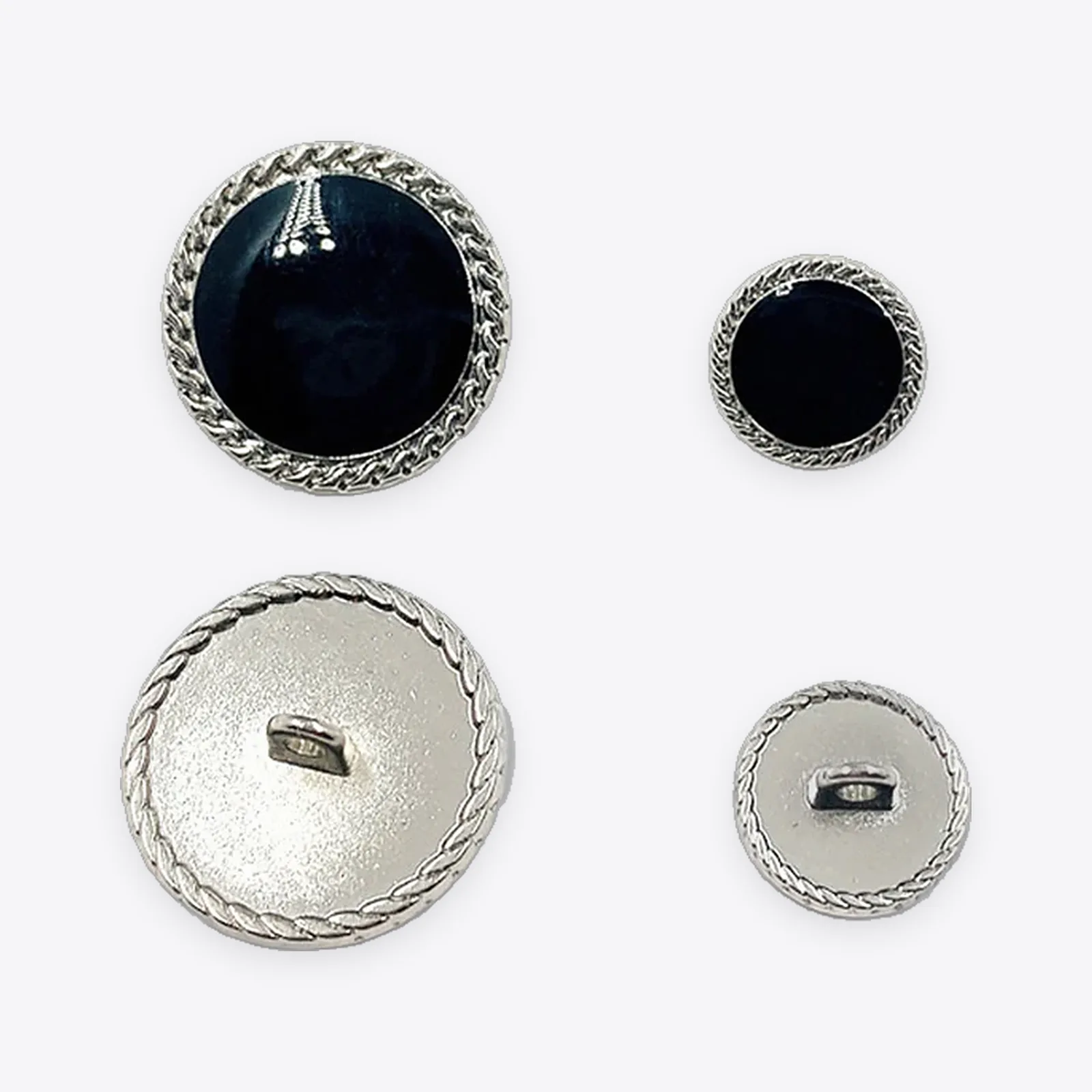 Round Resin-coated Metal Shank Buttons
