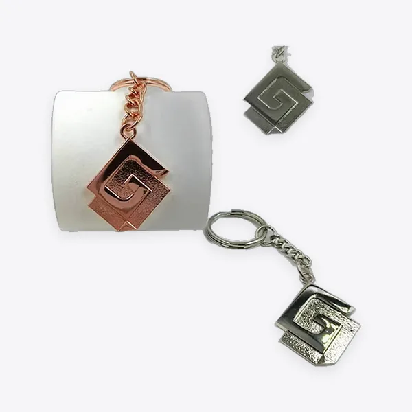 Shaped Painted Zinc Alloy Keychains