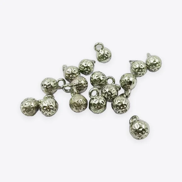 6 mm Solid Round Metal Bead Buttons