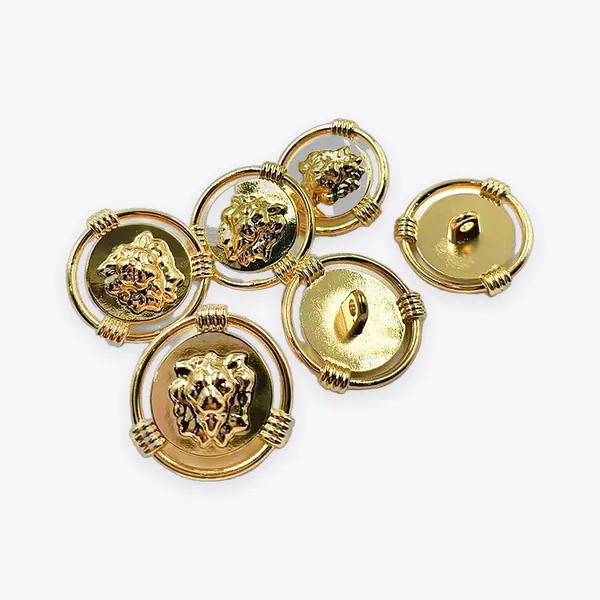 26.5 mm Lion-head Zinc Alloy Sew-on Buttons