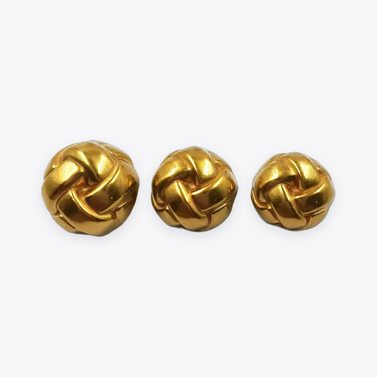 Patterned Zinc Alloy Shank Buttons
