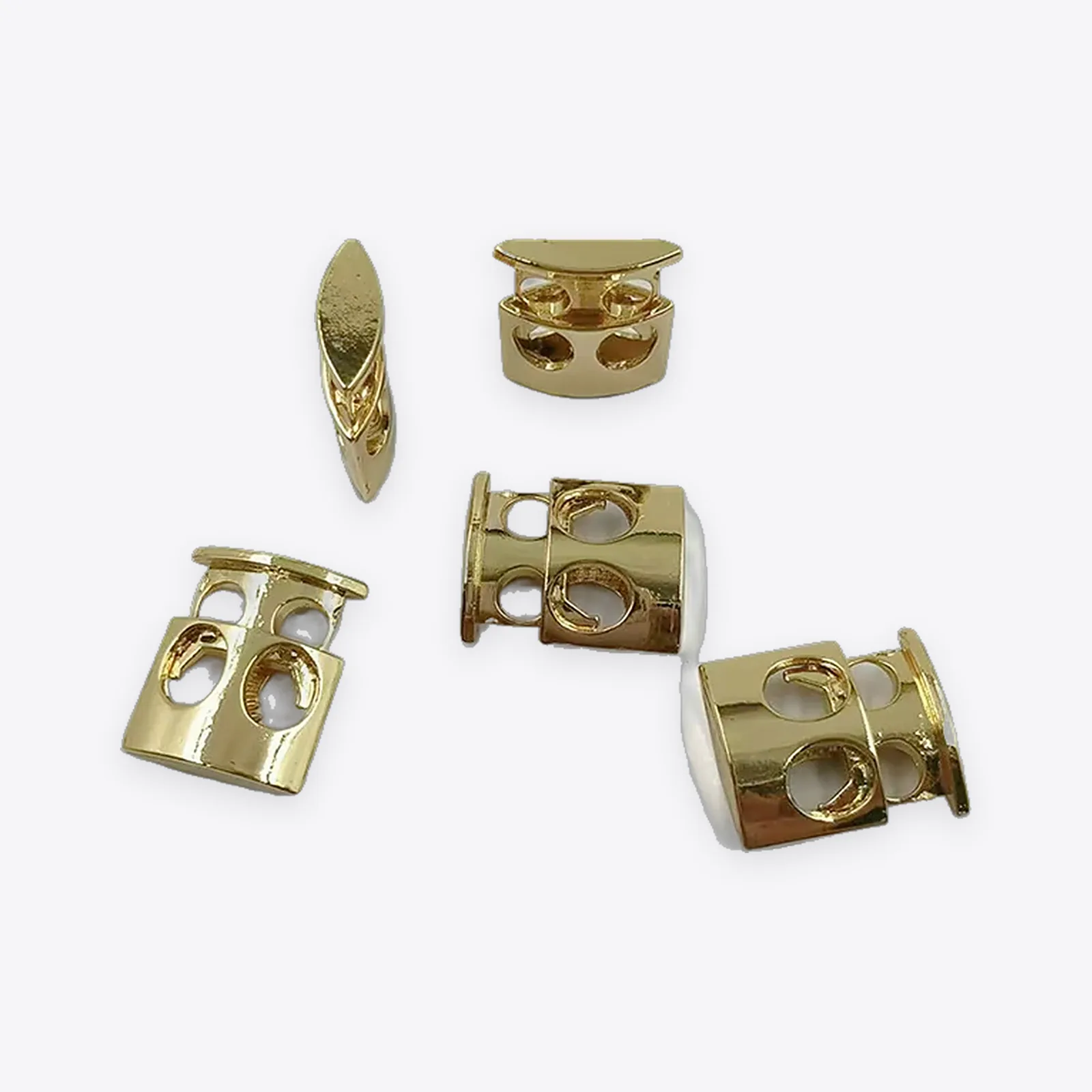 Flat Four-hole Metal Cord Locks