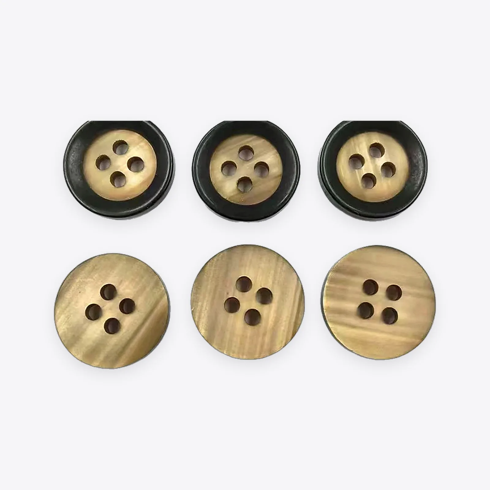 26L Brushed-pattern Resin Buttons
