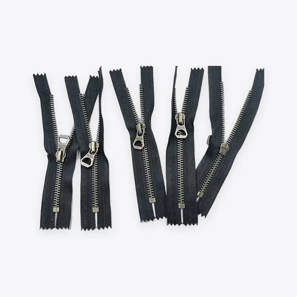 No. 5 Light-gold-tone Metal Closed-end Zippers