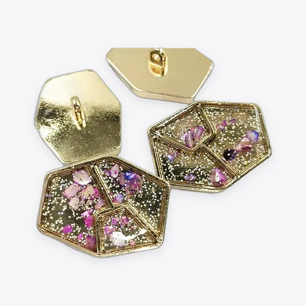 Zinc Alloy Shank Decorative Buttons