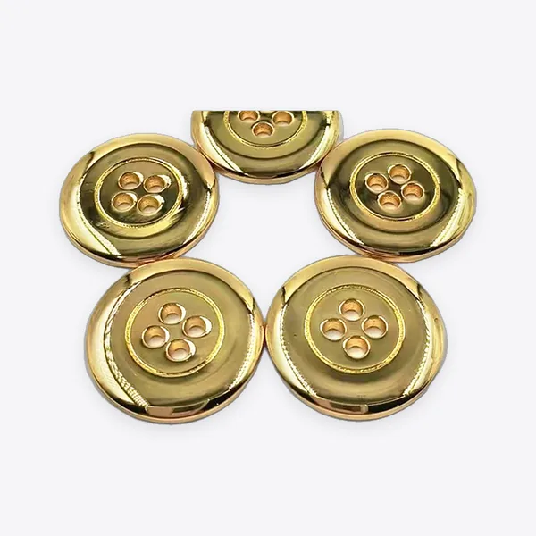 34L / 30L Gold-tone Round Four-hole Buttons