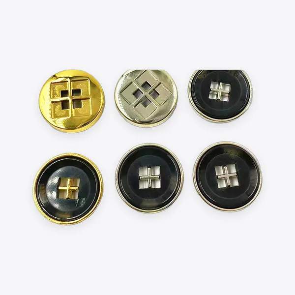 Round Zinc Alloy Four-hole Buttons