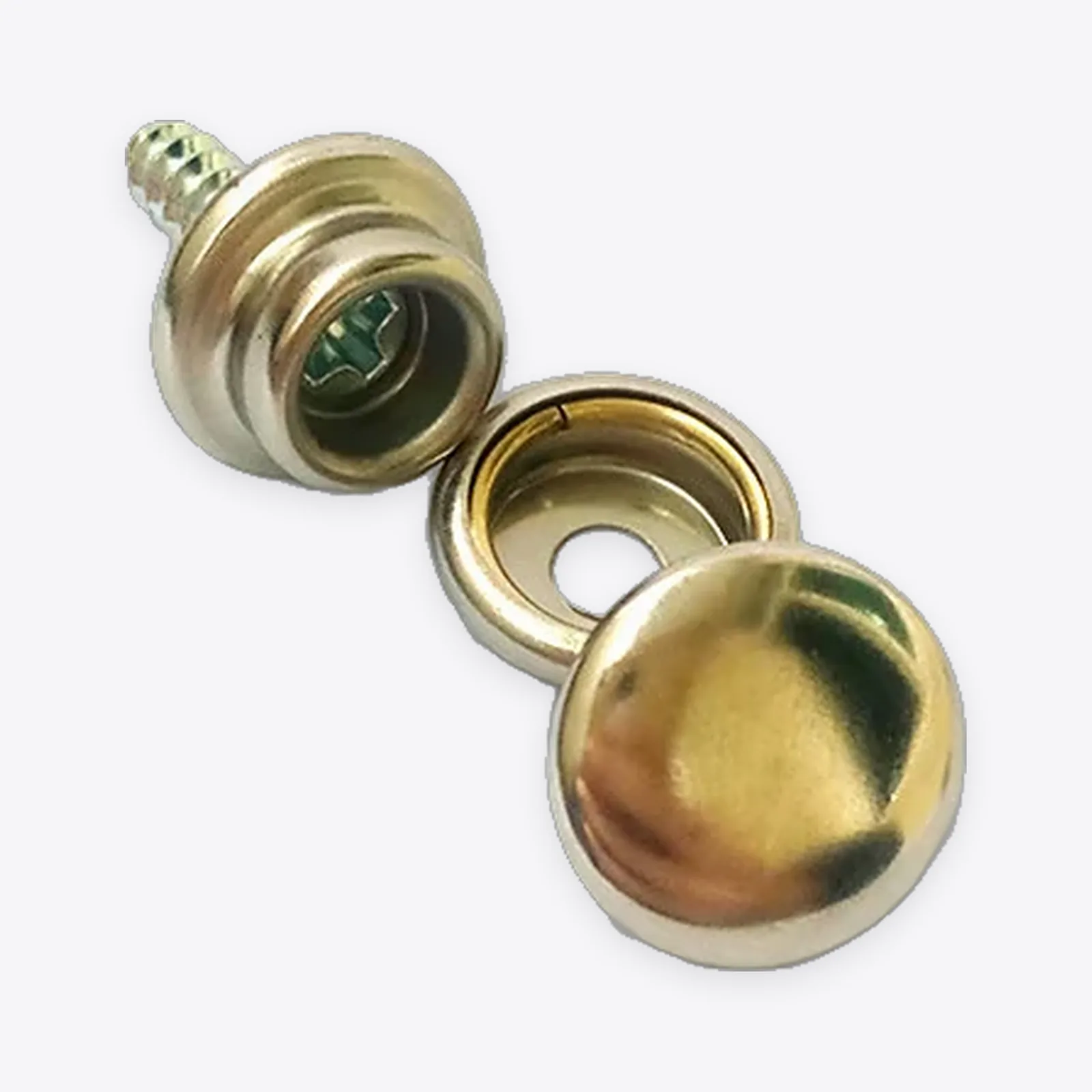 Three-piece Iron Screw Snap Fasteners